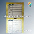 price tag carton sticker adhesive warning label PVC LABEL